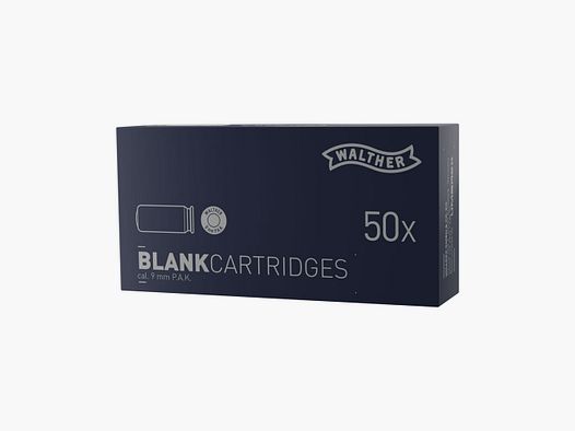 Walther Platzpatronen Walther 9 mm P.A.K. - 50 Stk.