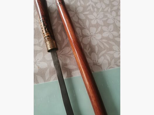 Laufstock mit eingebauter Klinge