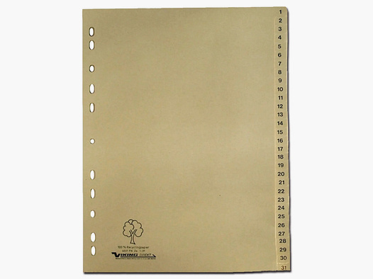 Diverse ASMC Papier-Register numerisch