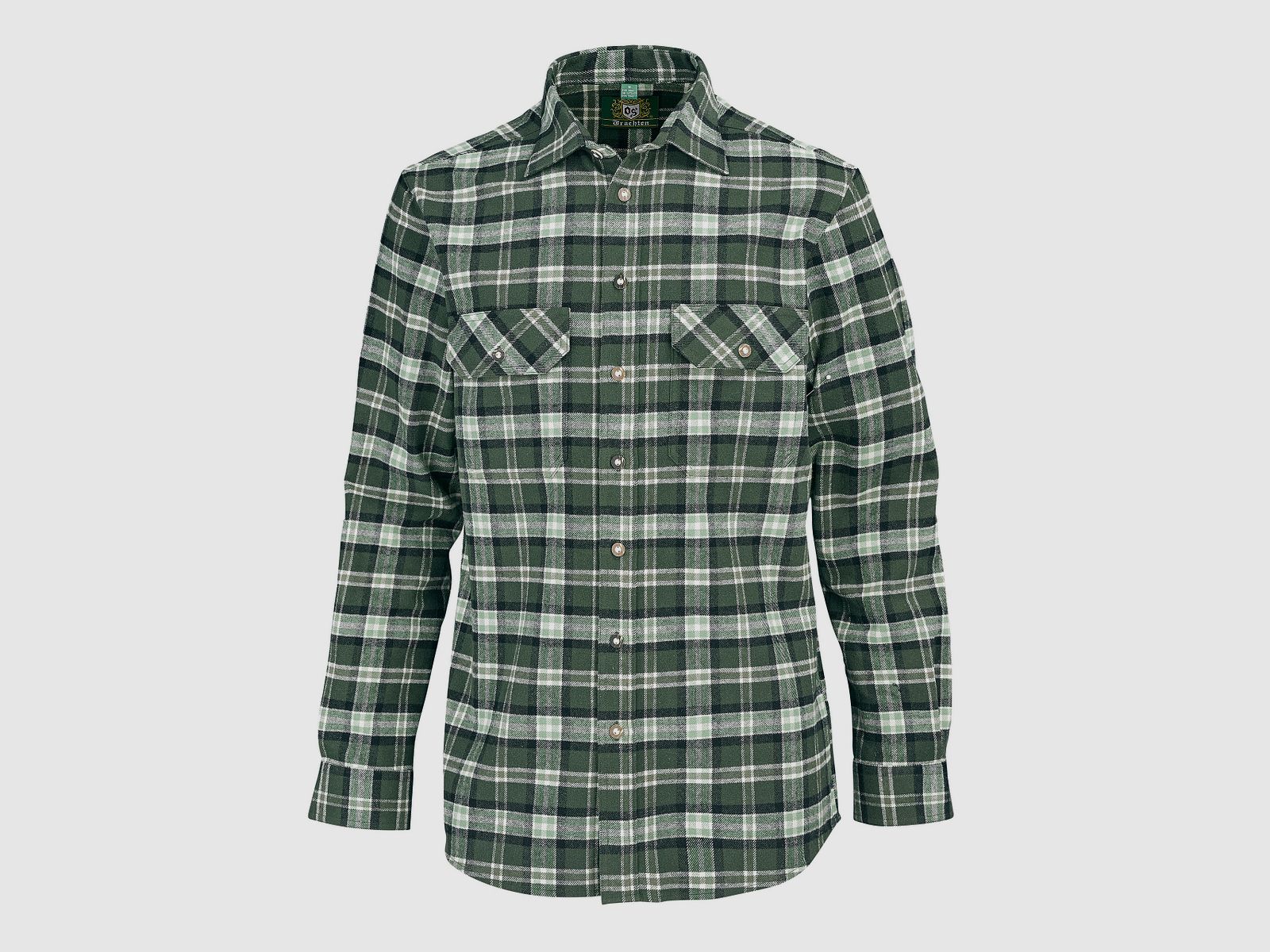 OS-Trachten Langarmhemd Flanell