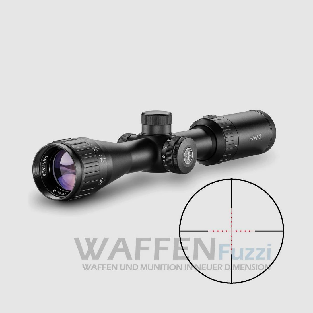 Hawke Vantage 2-7x32IR Mildot Zielfernrohr