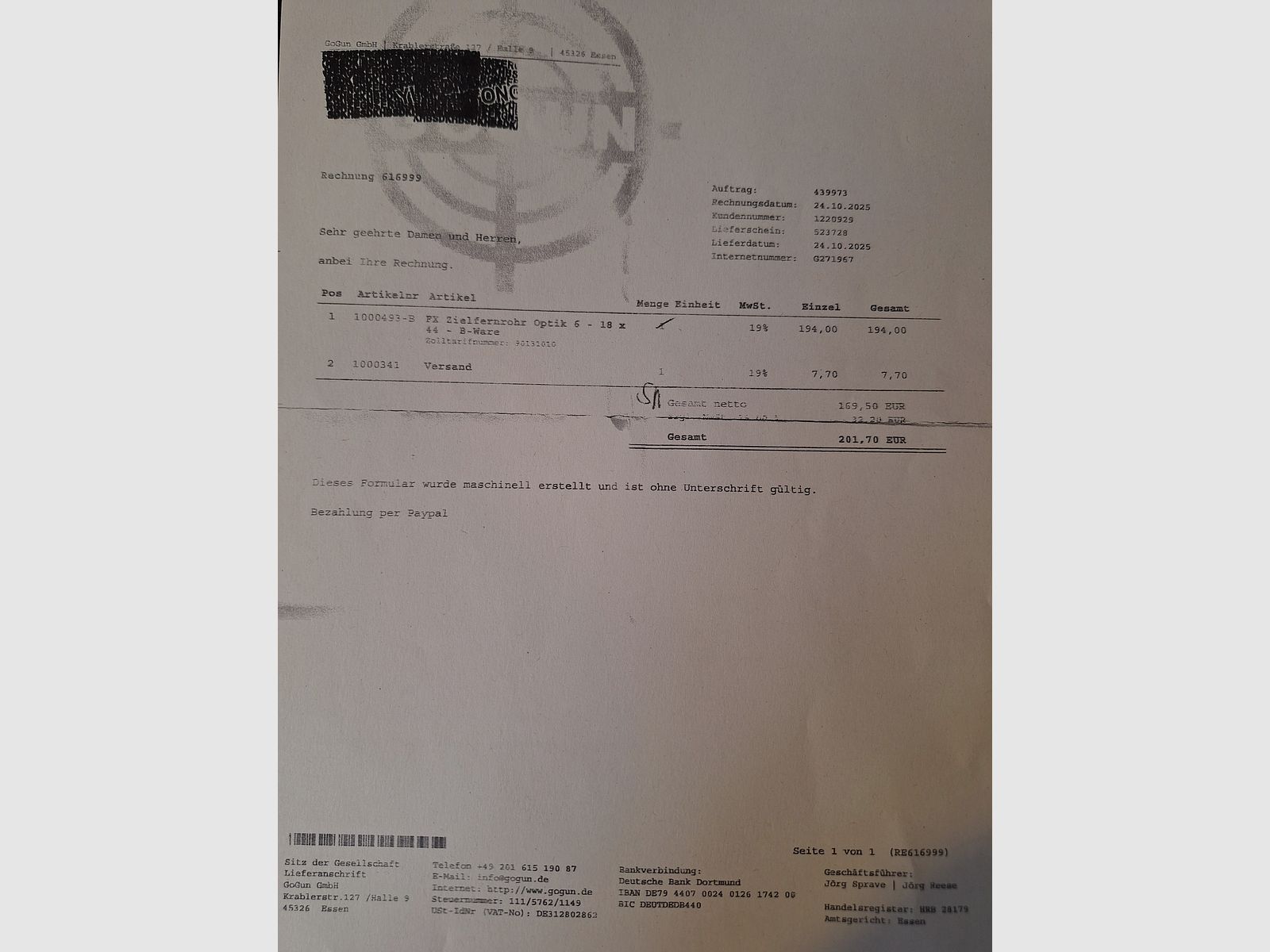 FX Dreamline Classic 7,62