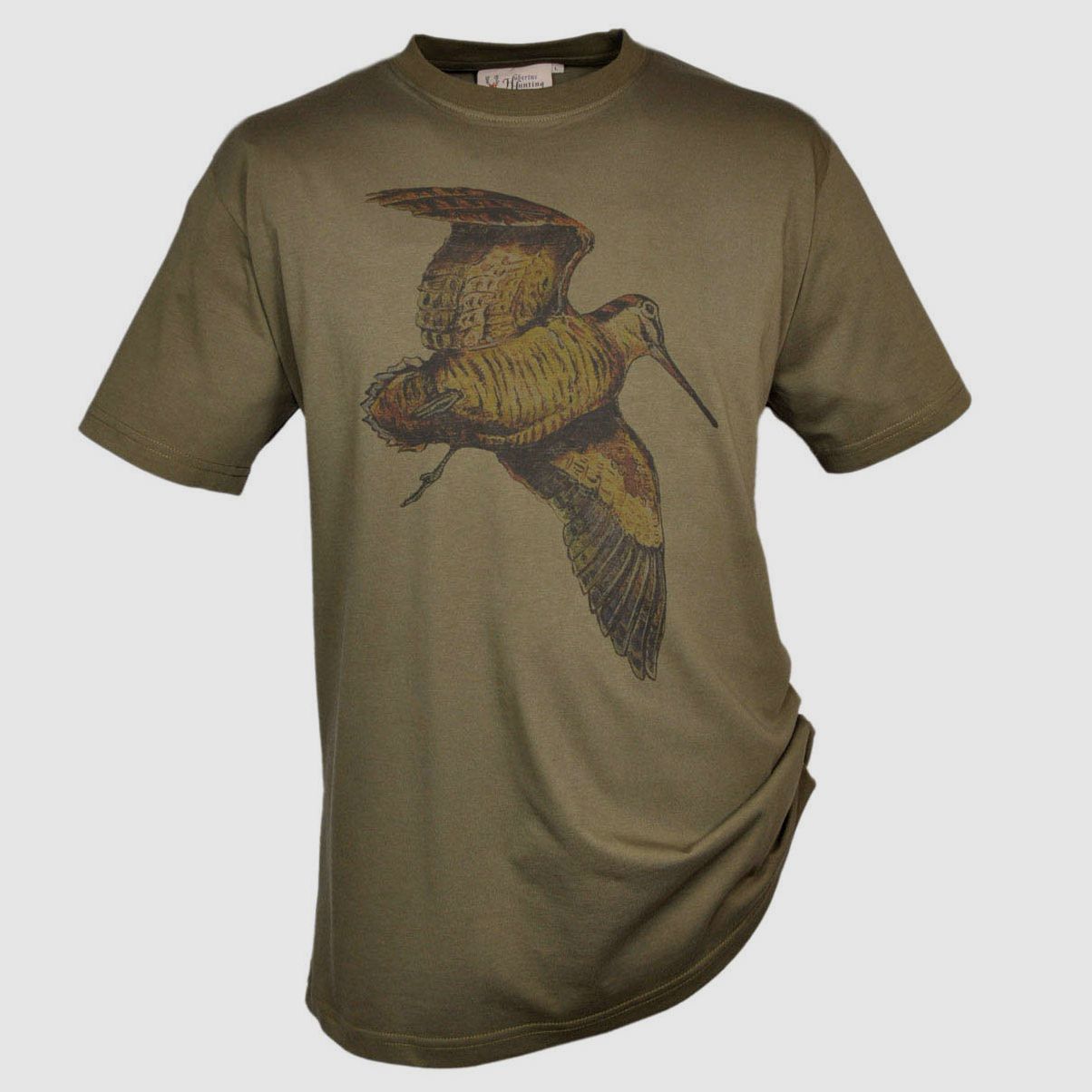 Hubertus T-Shirt Schnepfe Unisex schilf