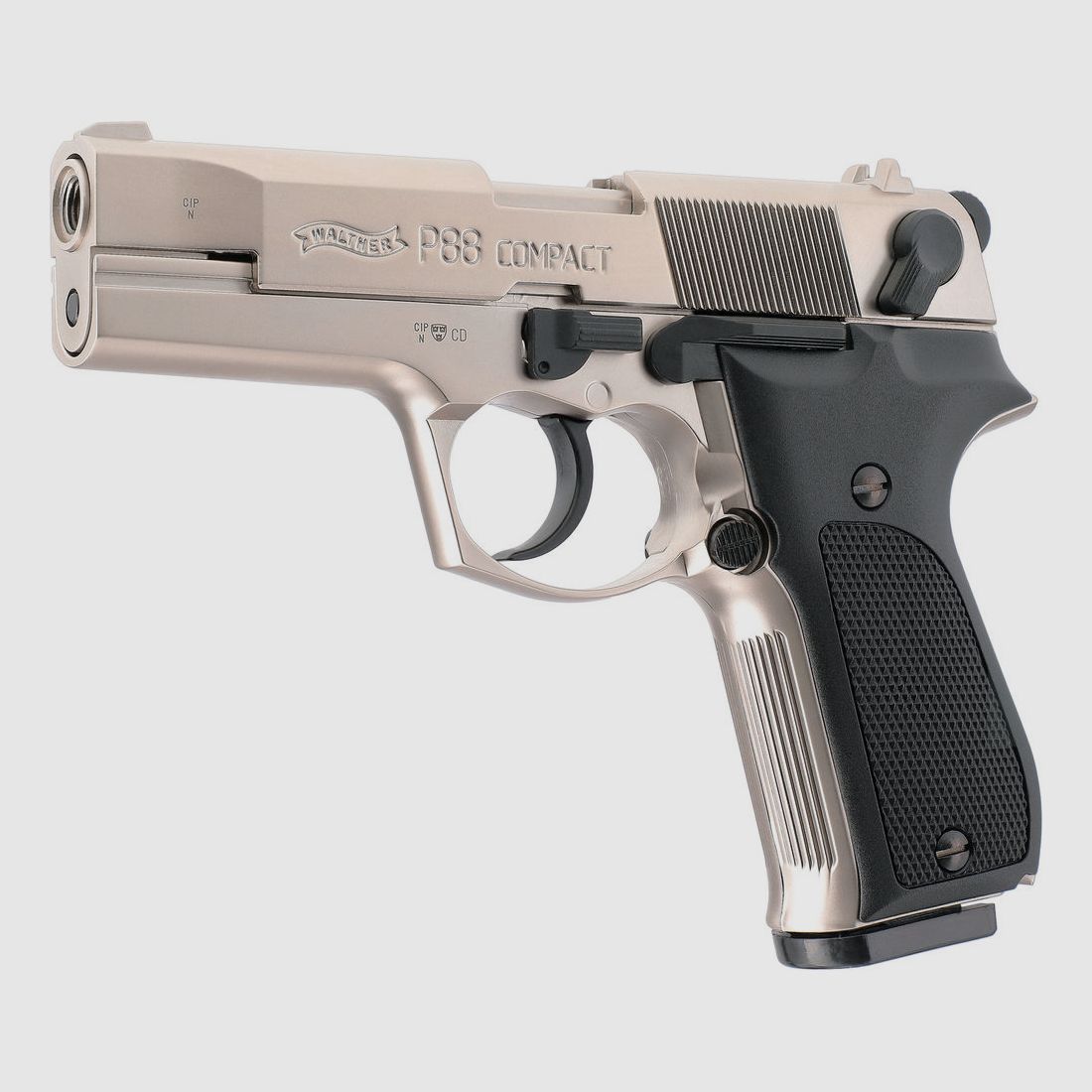 Walther P88 blank firing gun 9mm nickel
