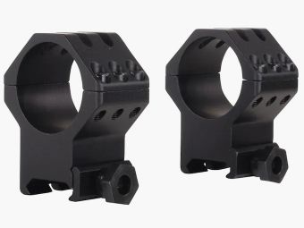 Weaver 6-Hole Weaver-Style Ring nero opaco 30mm extra alto, BH 14,3mm