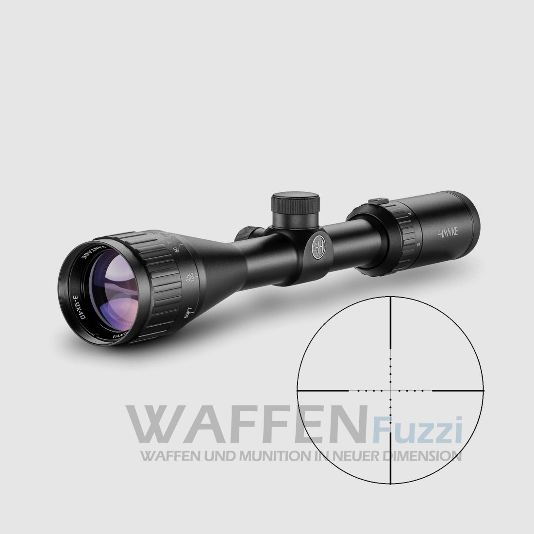 Hawke Vantage 3-9x40AO MilDot Zielfernrohr Parallaxe ab 9 Meter