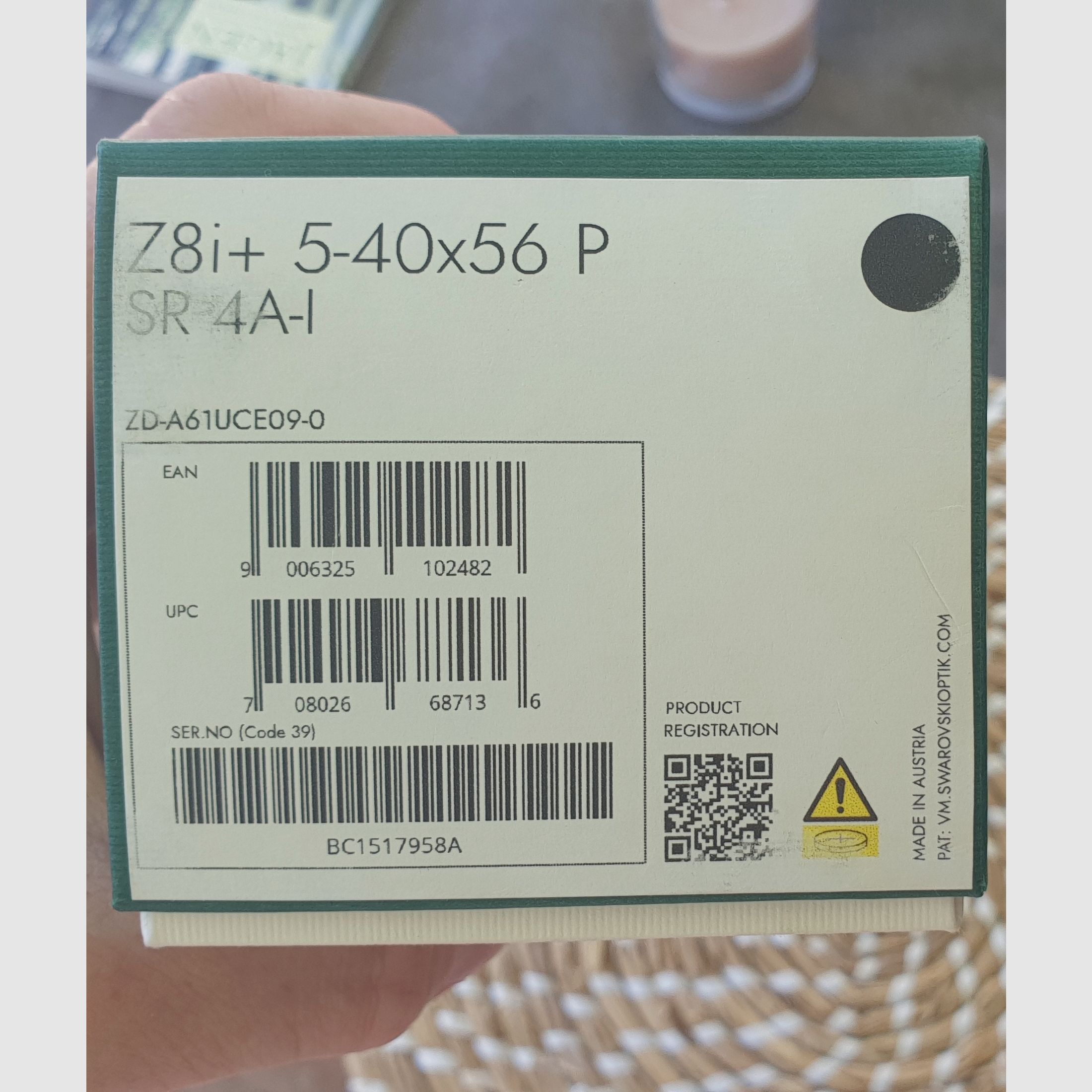 Swarovski Z8i+ 5-40x56 P 4A-i SR