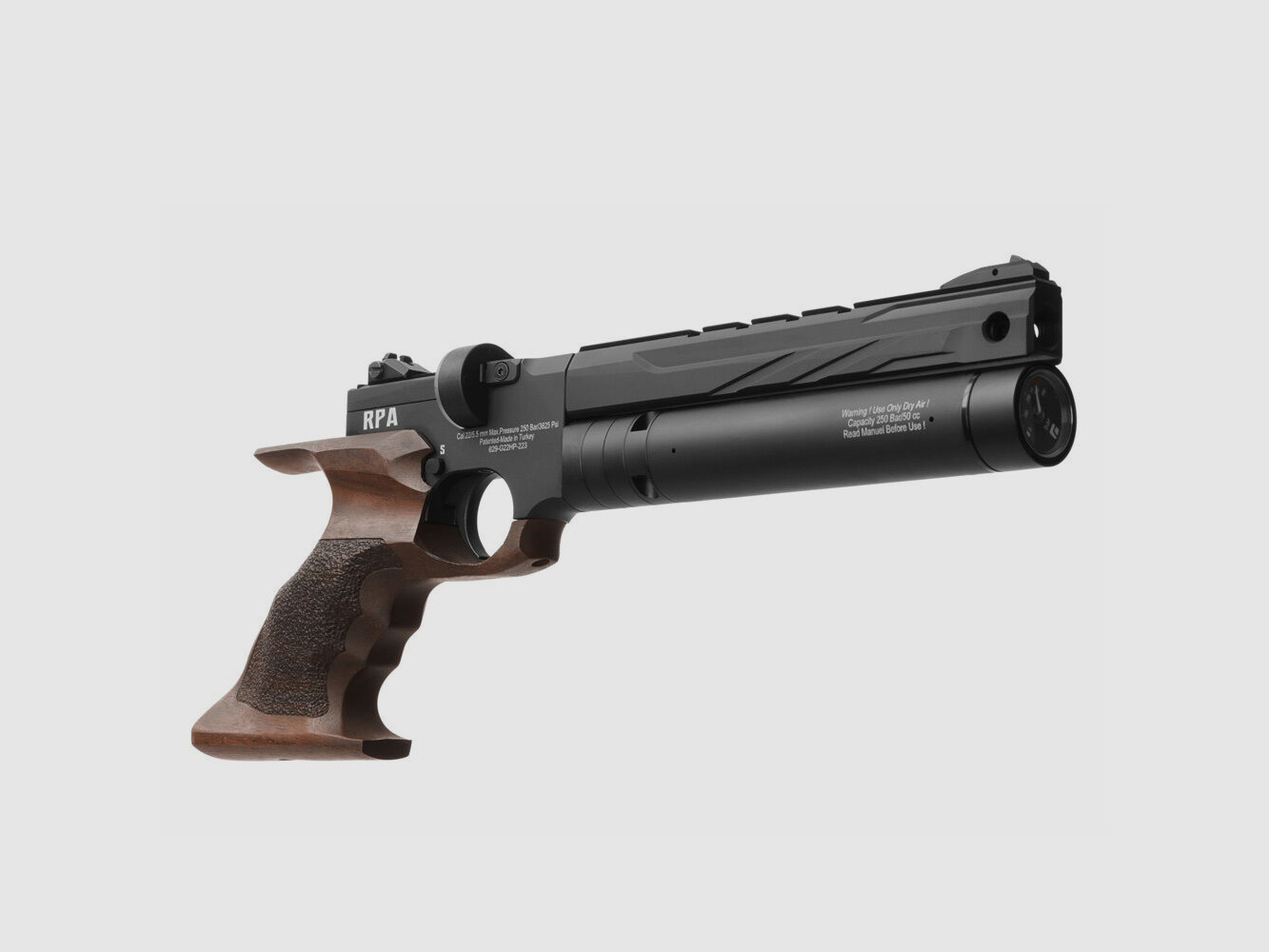reximex RPA PCP pistool 4,5 mm diabolo walnoot