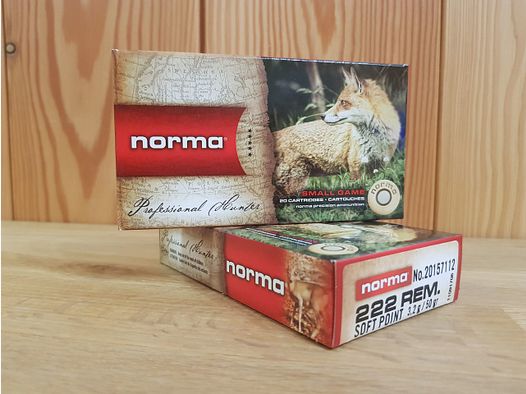 NORMA MUNITION Kal. 222 REM SP