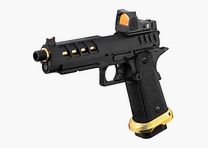 Pistolet Airsoft GBB Heracles Hi-Capa 5.1 Lancer Tactical - Système Gaz Blowback - Réplique Precise et Puissante