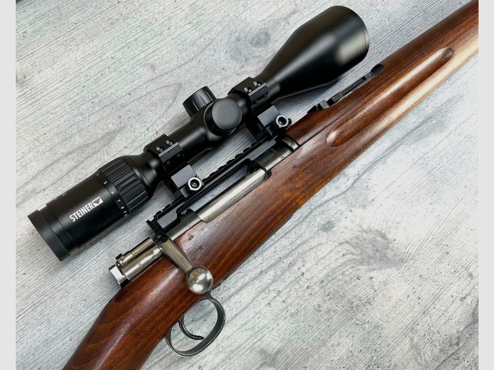 Carl Gustaf/ Husqvarna M/38 6.5x55mm with Picatinny + Steiner Ranger 4