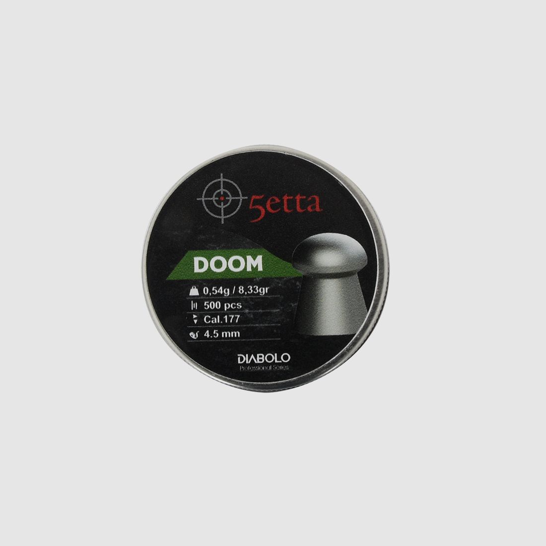 5etta Luftgewehrgeschosse Doom 4,5 mm 0,54 g / 8,33 g 500 Stück