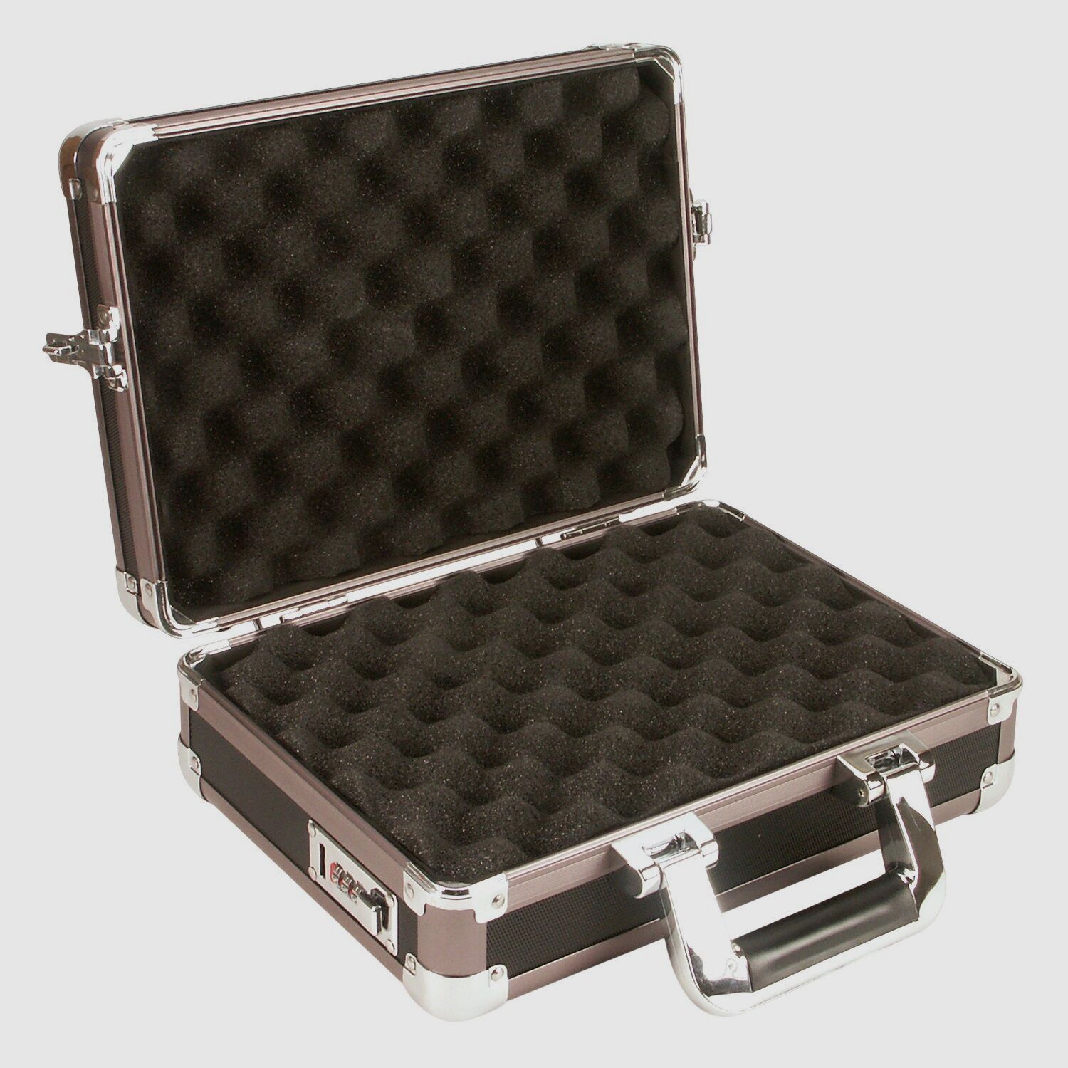 Fritzmann Pistolenkoffer Alu-Rahmenkoffer mit verstärkten Ecken 44 x 34 x 10 cm