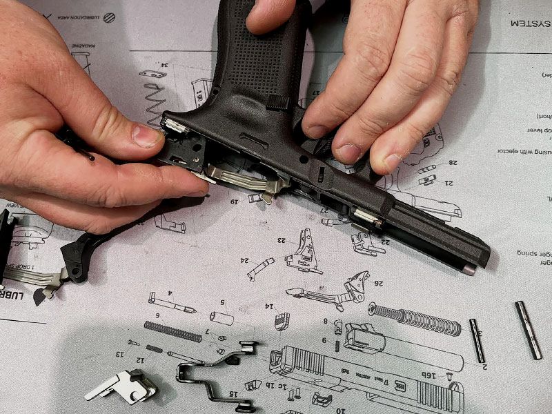 The workshop service - installation of triggers Glock Performance Trigger & Timney Alpha Trigger