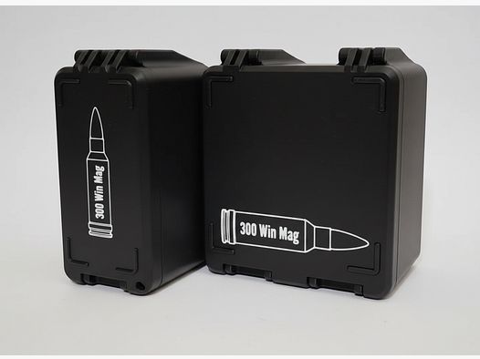 Filamelt Munitionsbox / 300 Winchester Magnum / 'Klapp- / Rastdeckel' / Patronenbox, Ammo Box