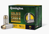 Remington Pistolenmunition .40 S&W 10,70g Brass Jacketed Hollow Point Golden Saber Defense