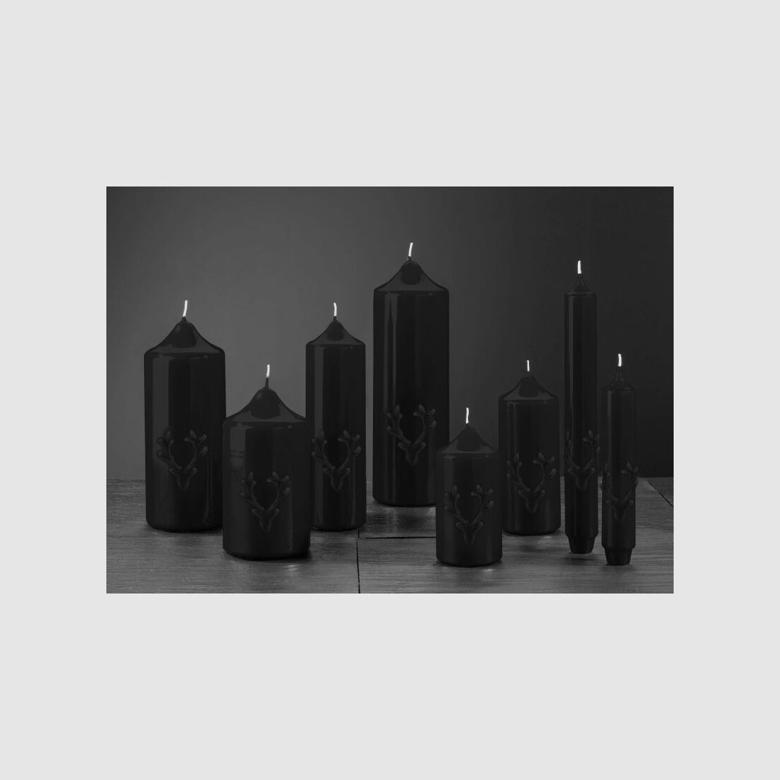 Engels Kerzen Gelackte Stab- oder Stumpkerze mit Geweih