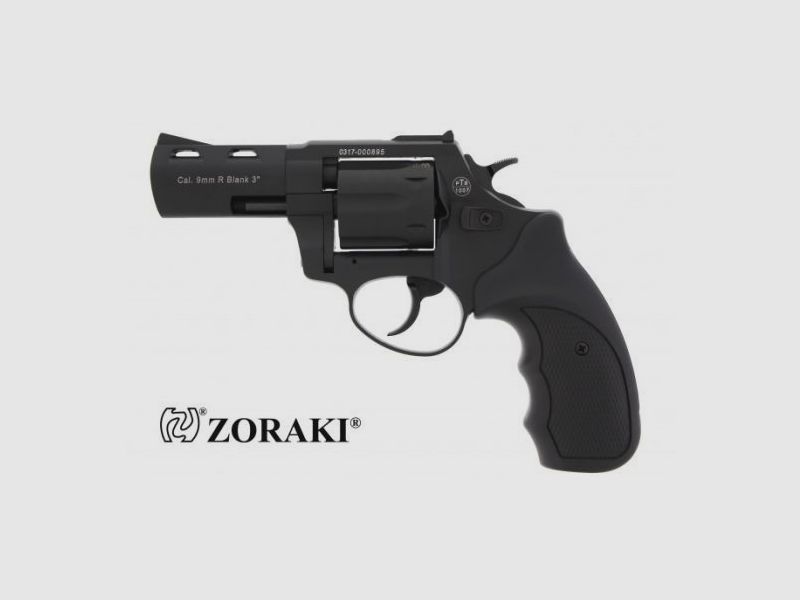 ZORAKI R2 REVOLVER - 3 ZOLL - 9 MM RK - BLK.