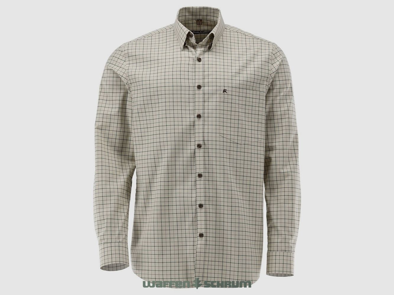 Tom Collins Hemd Regular Fit mit Stick  Ecrue