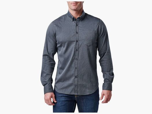 5.11 Tactical Alpha Flex Shirt Langarm Turbulence Grey Dby 2XL
