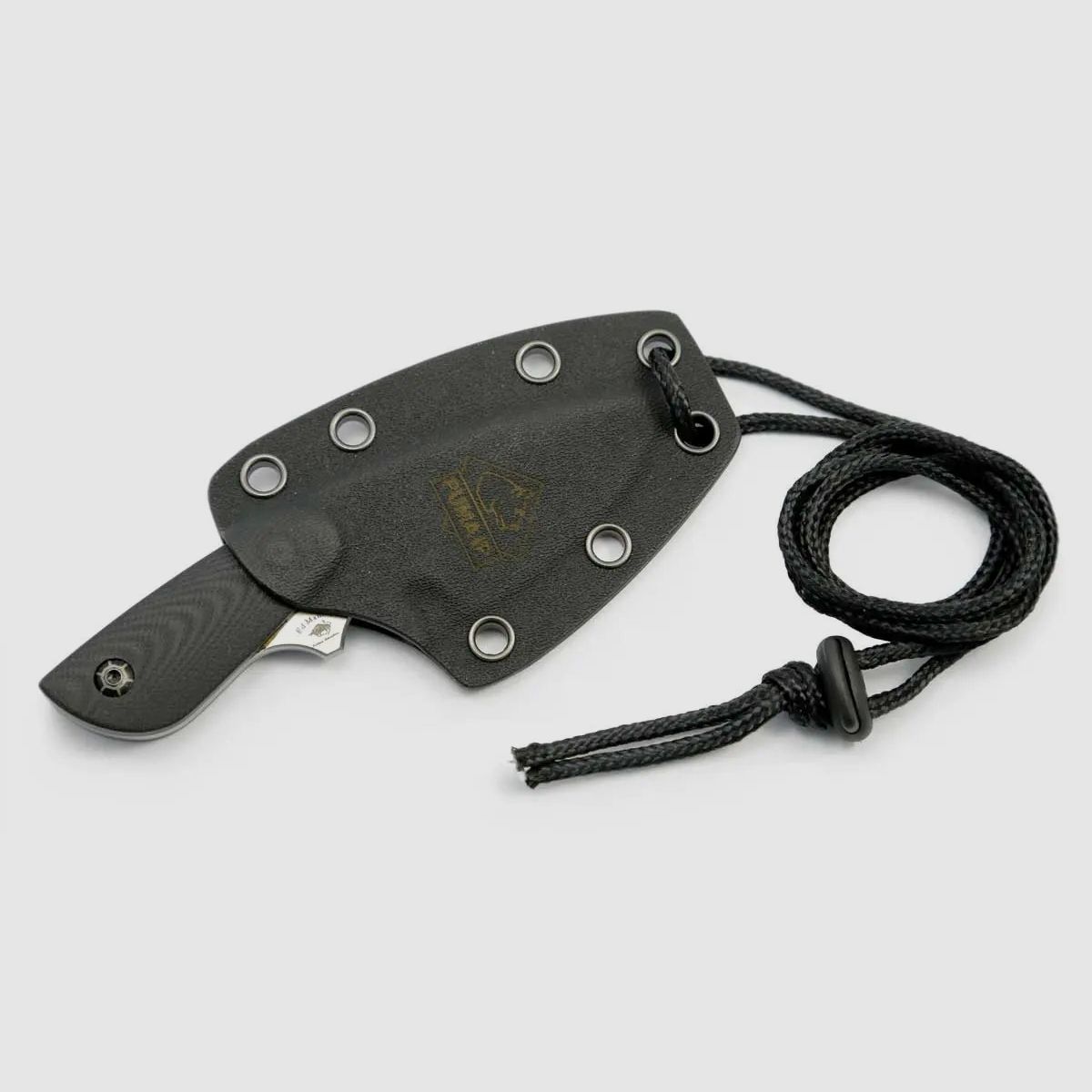 PUMA IP sanglier, G10 noir, couteau de cou