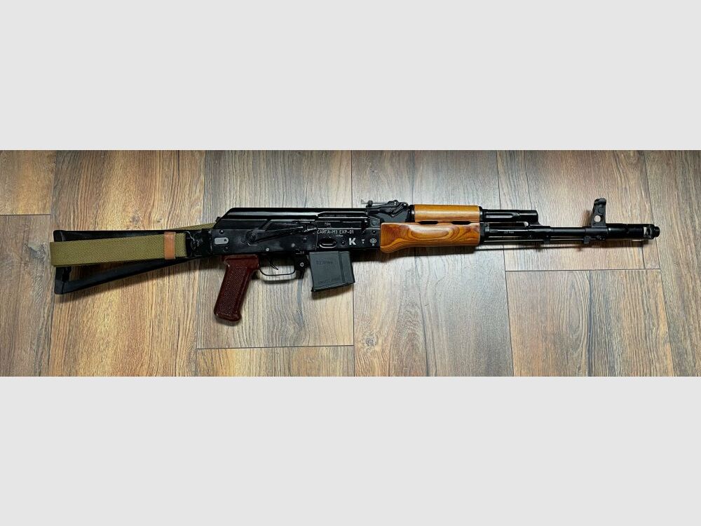 MGBs Sondermodell Izhmash Saiga MK 102 Retro - halbautom. Büchse .223Rem sportlich zugelassen! - mit Klappschaft! - zivile Version - System AKM AK47 AK74