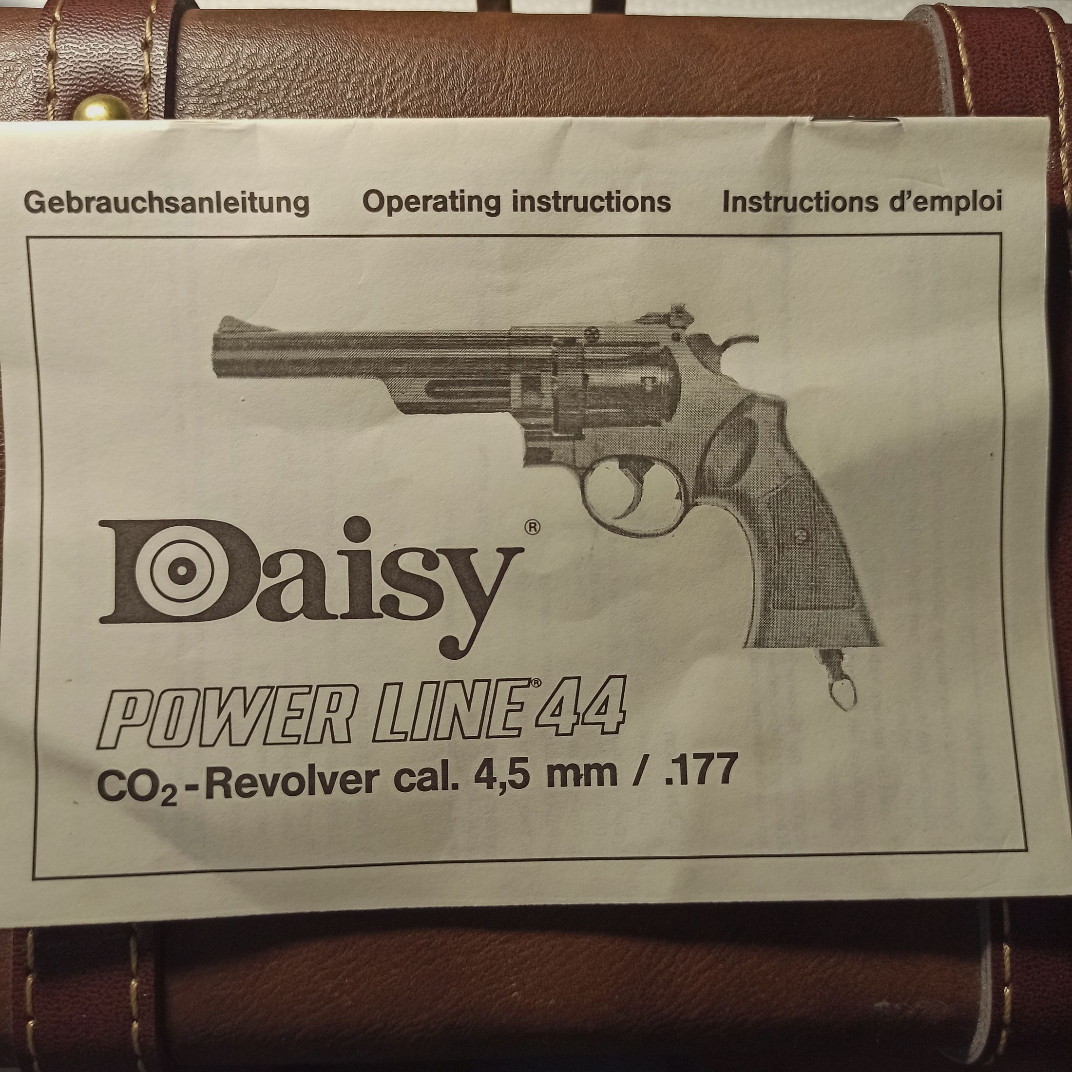 Vintage: CO2 Revolver "Daisy" Powerline 44 Diabolo 4,5 