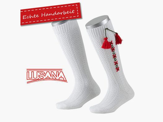 Lusana kinderkniekous in wit/rood/groen