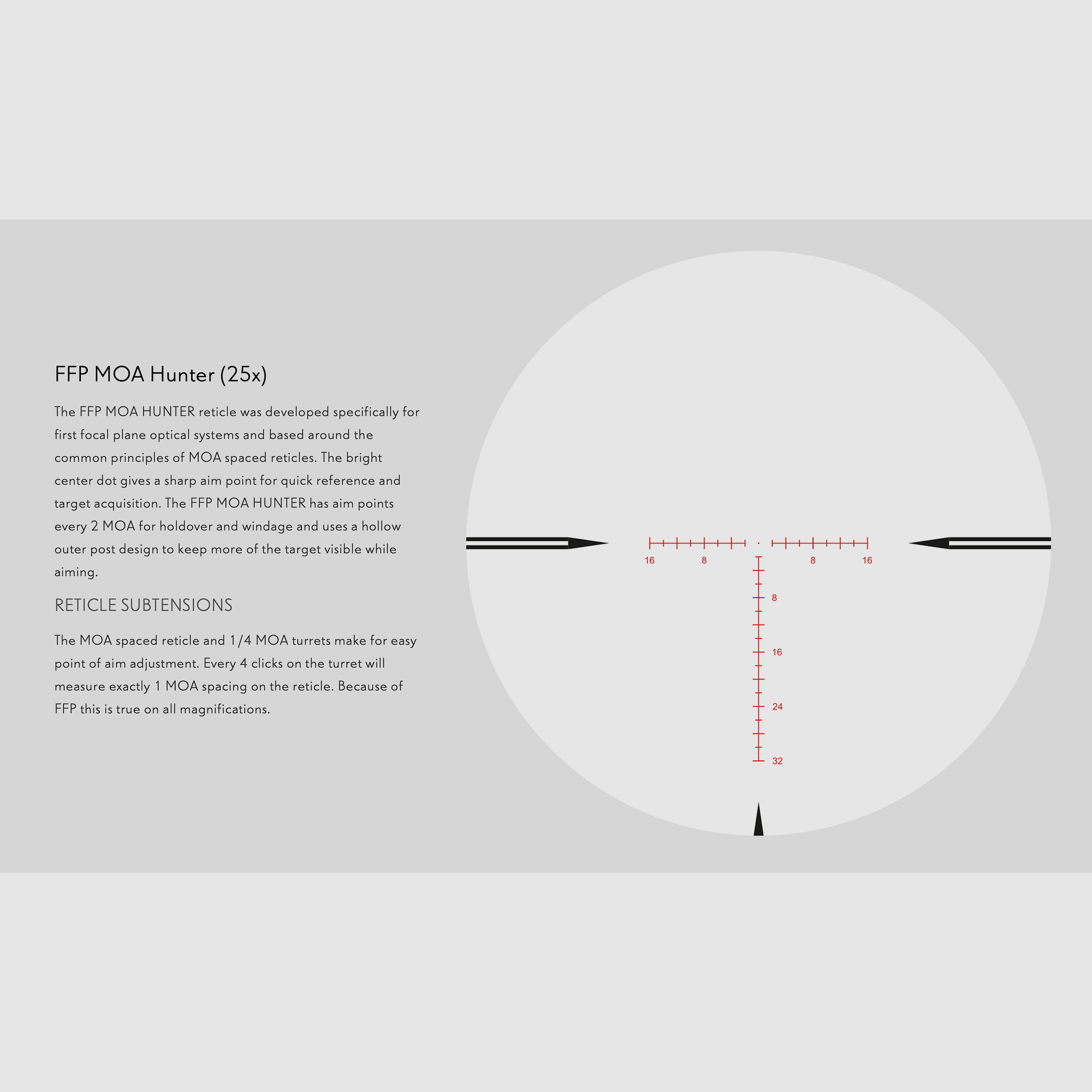 Hawke luneta celownicza 18541 FRONTIER 30 FFP 5-25x56 MOA POLOWANIE ZDOLNOŚCI