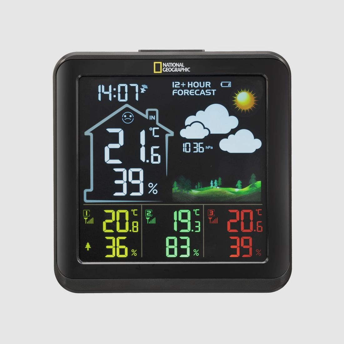 NATIONAL GEOGRAPHIC VA Wetterstation mit Farb-LCD, einschließlich 3 Sensoren, Bild 6 von 19