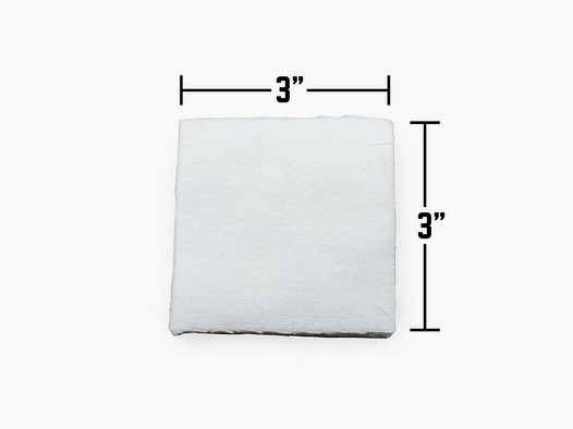 Tampons de nettoyage Shooter's Choice 3" pour .50 - .12/.10 100 pièces (SHF-919SQ-100)