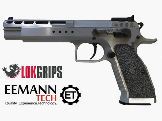 Tanfoglio Pistole Mod. Gold Match BDS -6" Kaliber 9mm CUSTOM VERSION	 inkl. Eemantec Release und Lok Grips Palm Swell Bogies GREY*EWB PFLICHTIG - ANGEBOTSPREIS