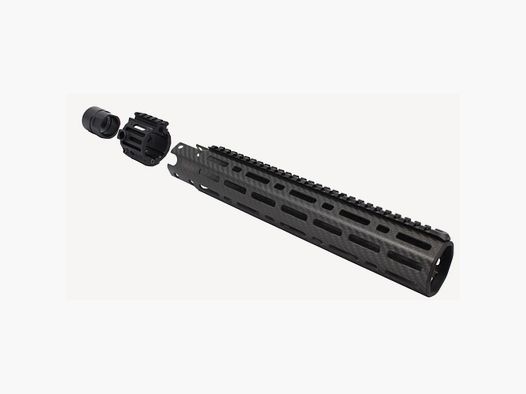 LCH5 Gen II M-LOK Carbon AR-15 Handguard - 11.5 - Full Rail - Nero