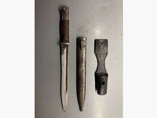 Baïonnette allemande K98 S84/98 III. Modèle – 44 ffc – numérotée – Wehrmacht 1944