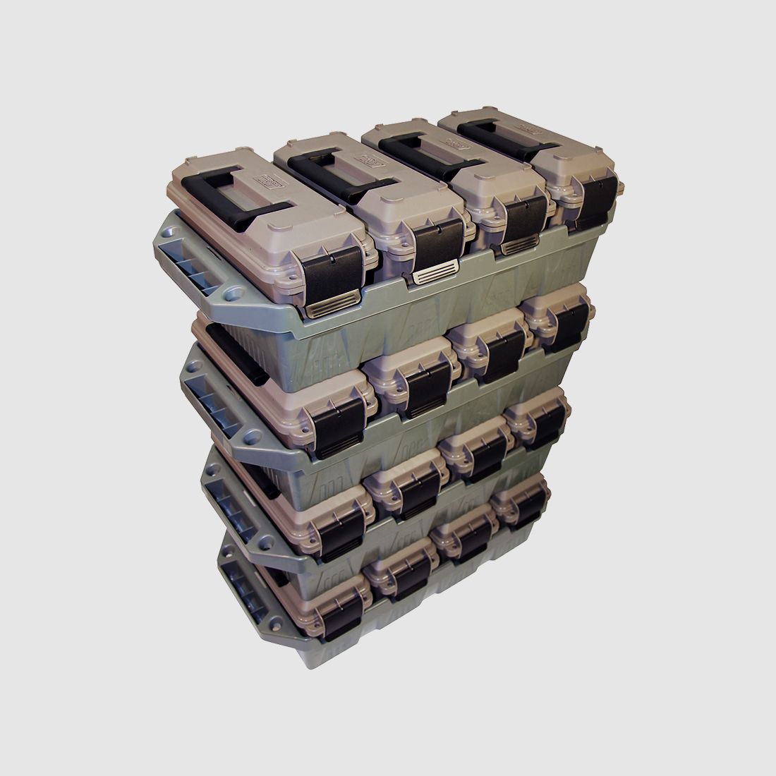 MTM 4 scatole per munizioni AC4C terra scura/verde militare