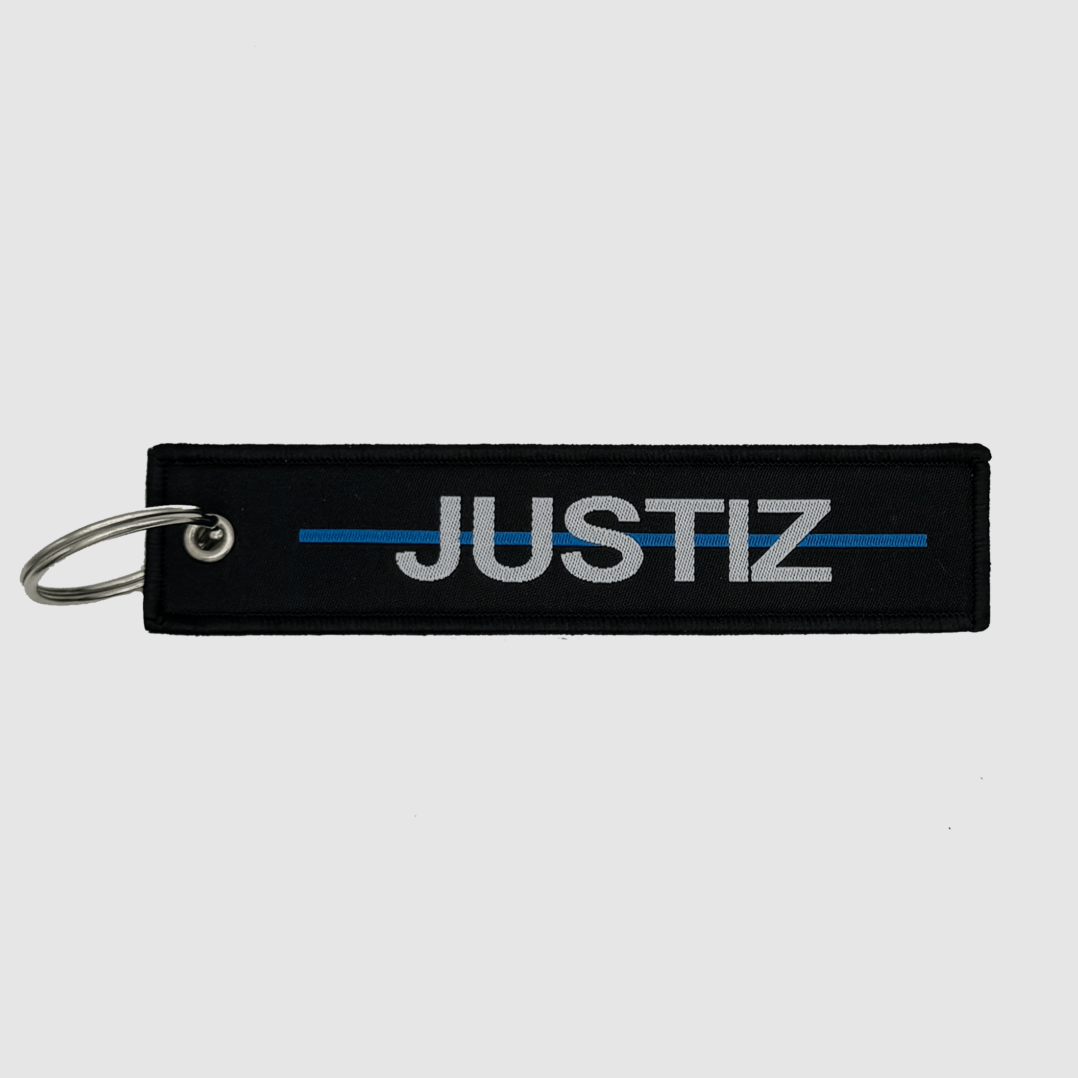 Justice Blue Line Keychain