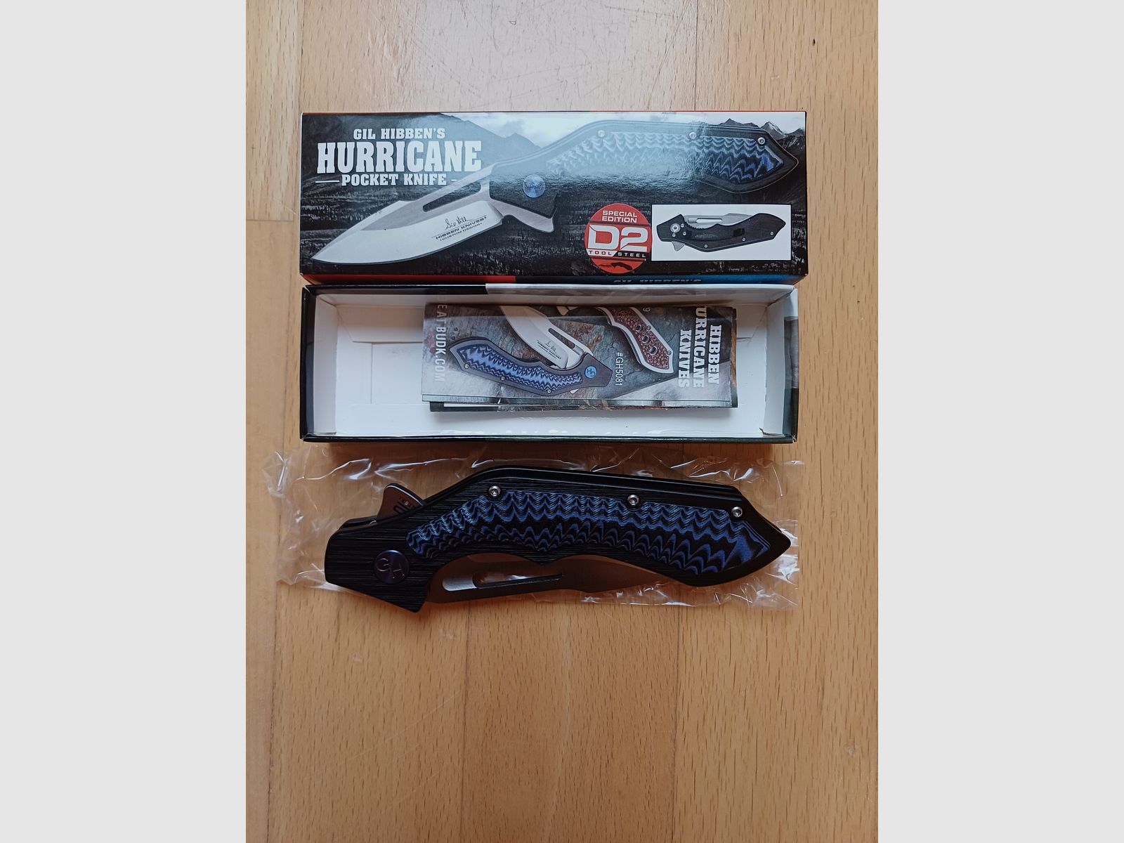 United Cutlery GIL HIBBEN HURRICANE Sonderedition D2 UC-GH5081D2 NEU OVP