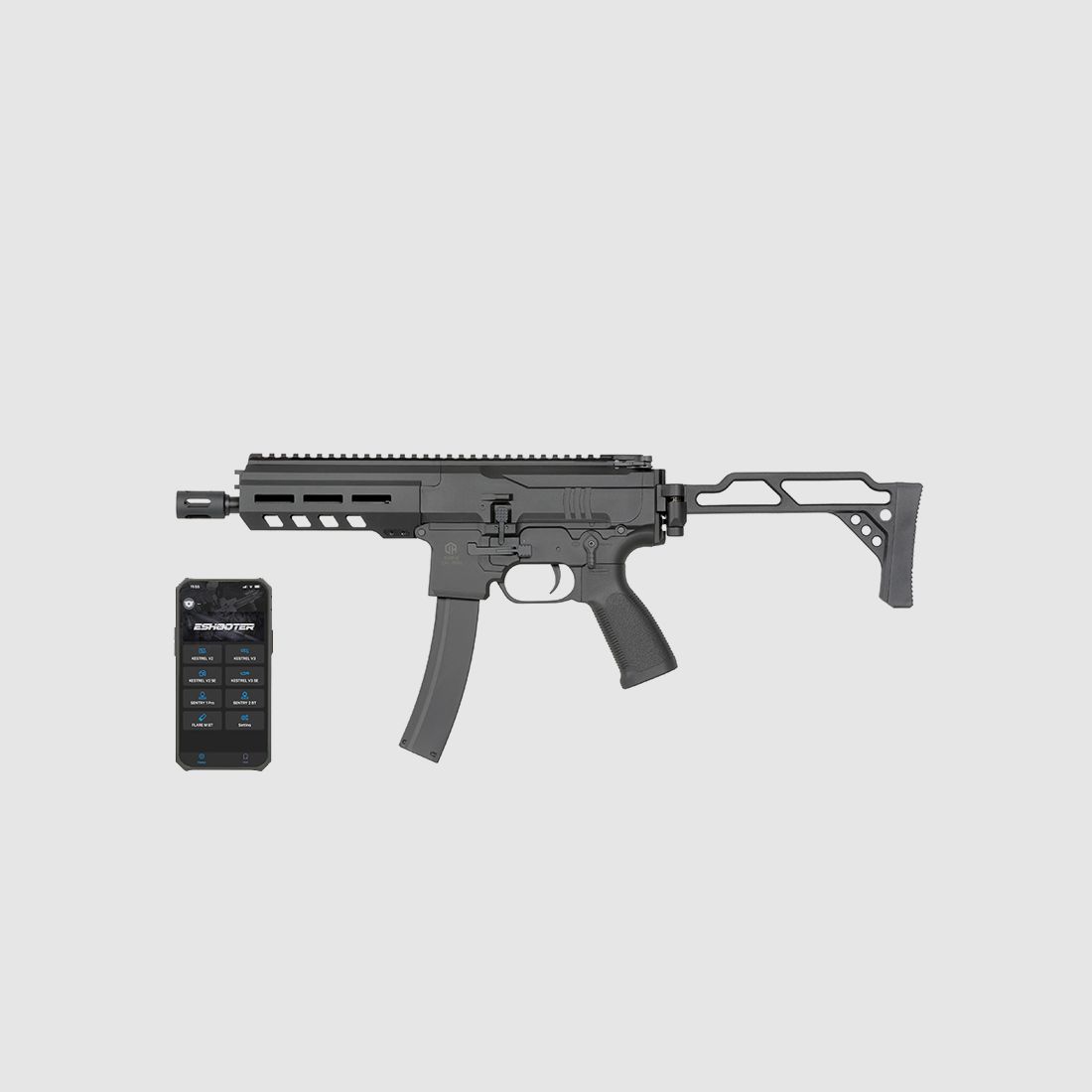 DMP-9 0,5J AEG mit Bluetooth Eshooter ETU