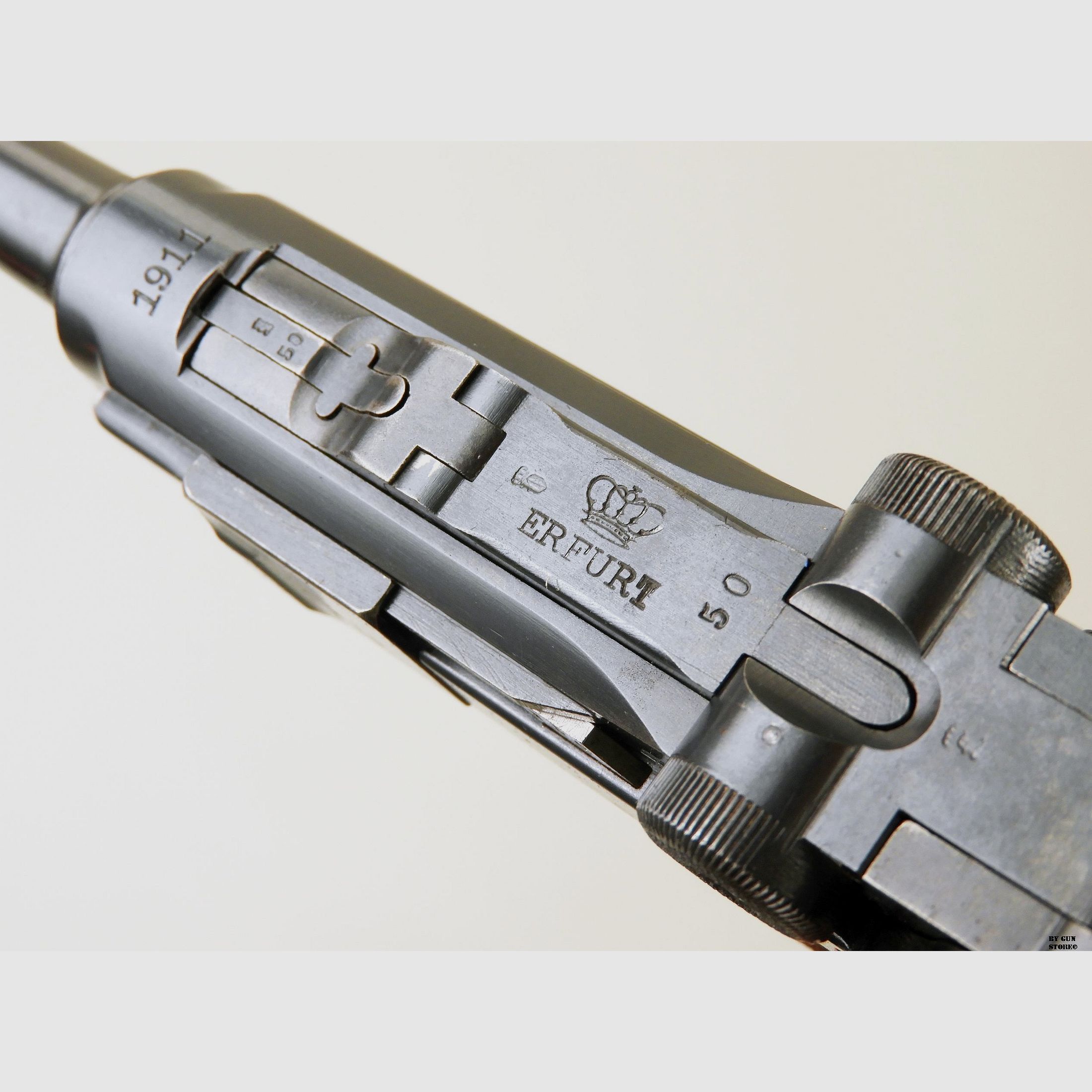 Pistole Erfurt mod. Luger P08 Kal. 9×19 matr. 8150, Bild 10 von 17