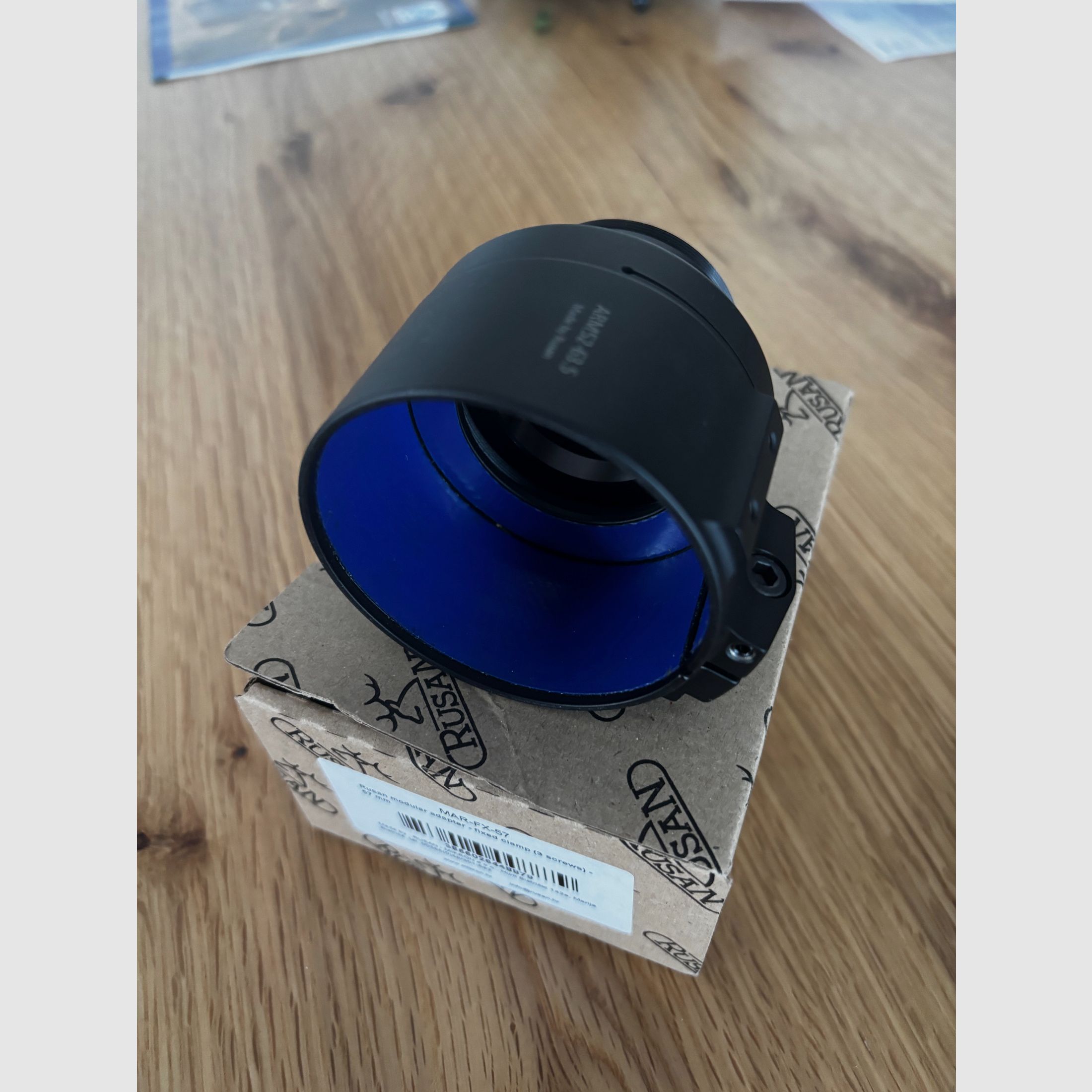 Rusan ARM 52-63.5 Klemmadapter für Vorsatzgeräte + Reduzierring HIKMICRO Thunder