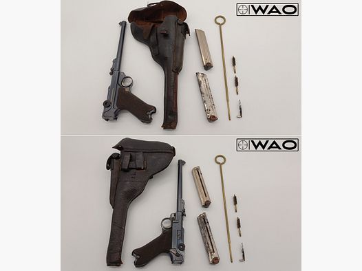 Pistole DWM P08 1915 Artillerie, Ari, Kal. 9mmLuger, *inkl. Holster "MARS" Berlin 1915*