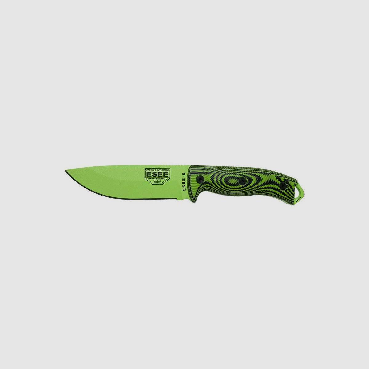 Feststehende Messer ESEE-5 - Klinge Venom Green - Grün/Schwarz ESEE