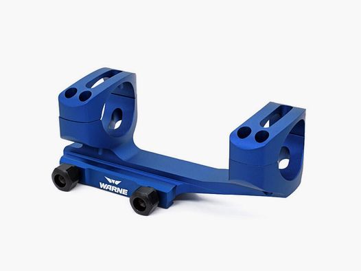 Warne Skeleton Montage - monobloc 30mm Weaver Bleu