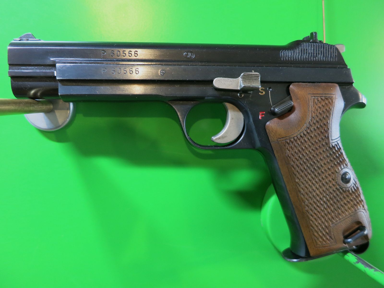 Semi-automatic pistol SIG P210, pistol 49 cal. 9mm Luger, new proof #44-