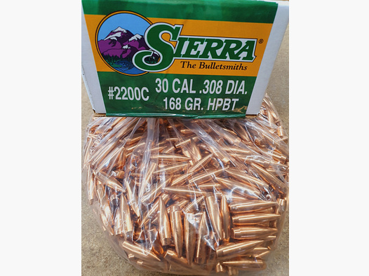 .308/168 grs #2200# Sierra HPBT Geschosse 500 stk