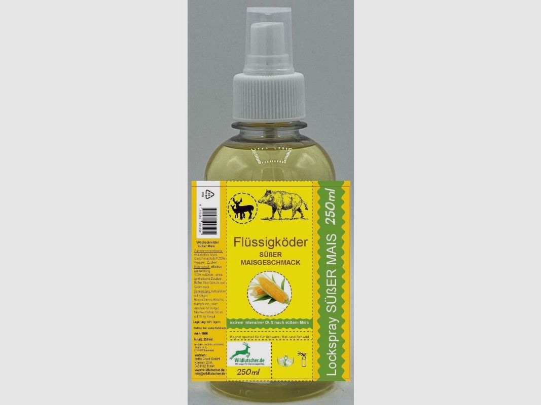 Wildlutscher Köderspray Zuckermais Sirup/Duft 250 ml