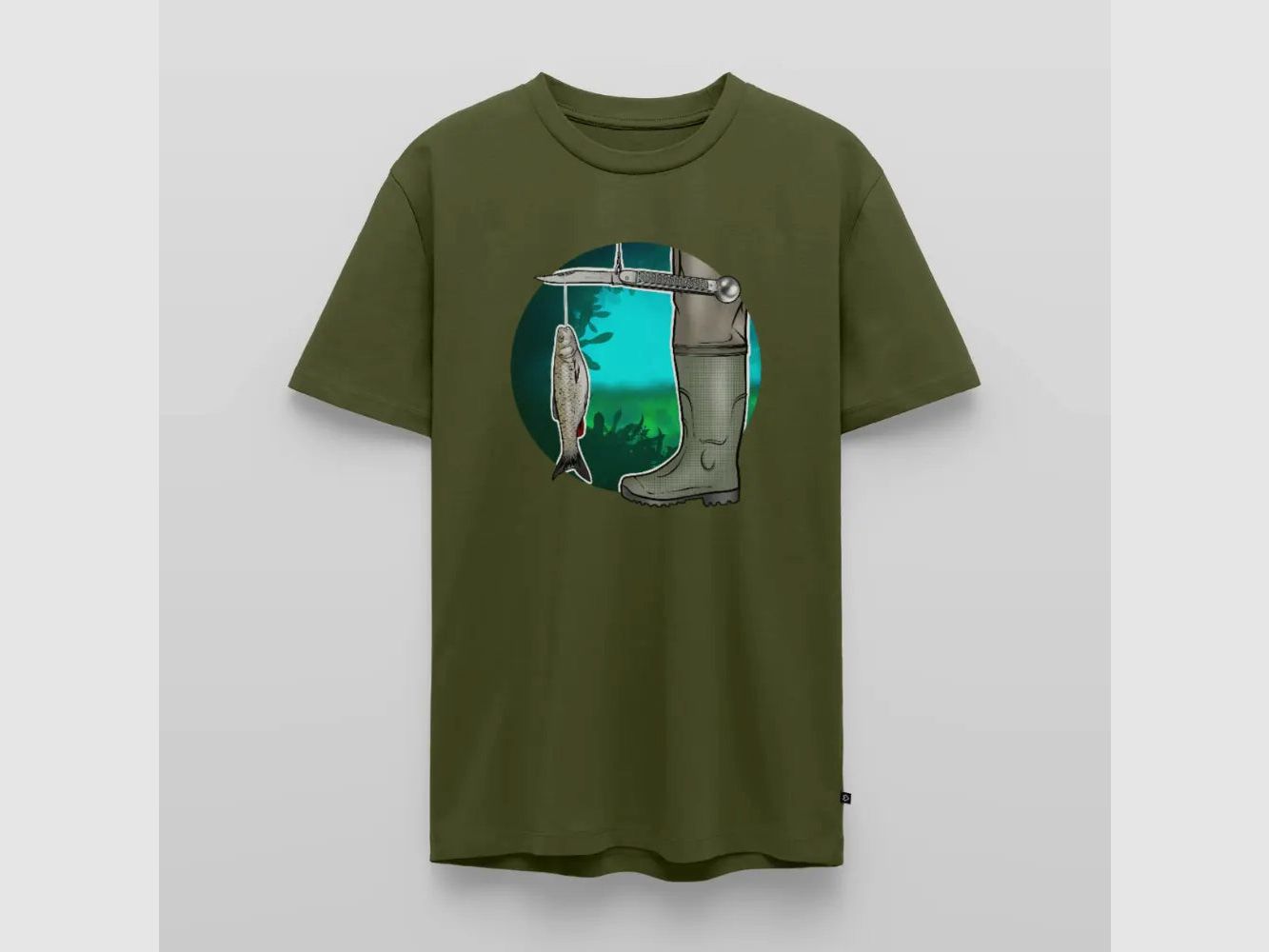PUMA Heren Premium T-Shirt "Waagemesser – Petri Heil"