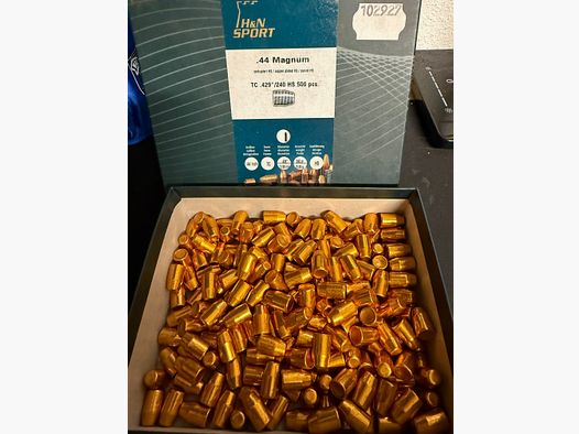 H&N 44 / .429 240GR TC HS. 250 Stück.  