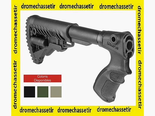 Crosse tactique retractable type M4, Fab Defense pour Mossberg 500 et Maverick 88, noir