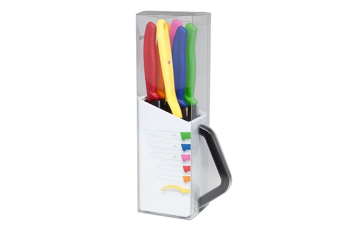 Victorinox SwissClassic Utility kitchen knives in a block, assorted colors – set of 6, image 19 of 20